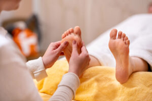 Anwendung: Fußreflexzonenmassage